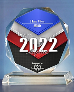 Best of 2022 Milpitas award trophy — Hair Plus, Beauty